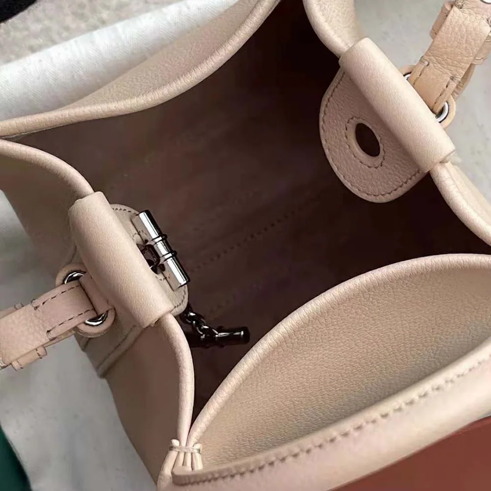 Loro Piana Micro Bale Bag in Calfskin Leather for Women in Pink Loro Piana Micro Bale Bag in Calfskin Leather for Women in Pink