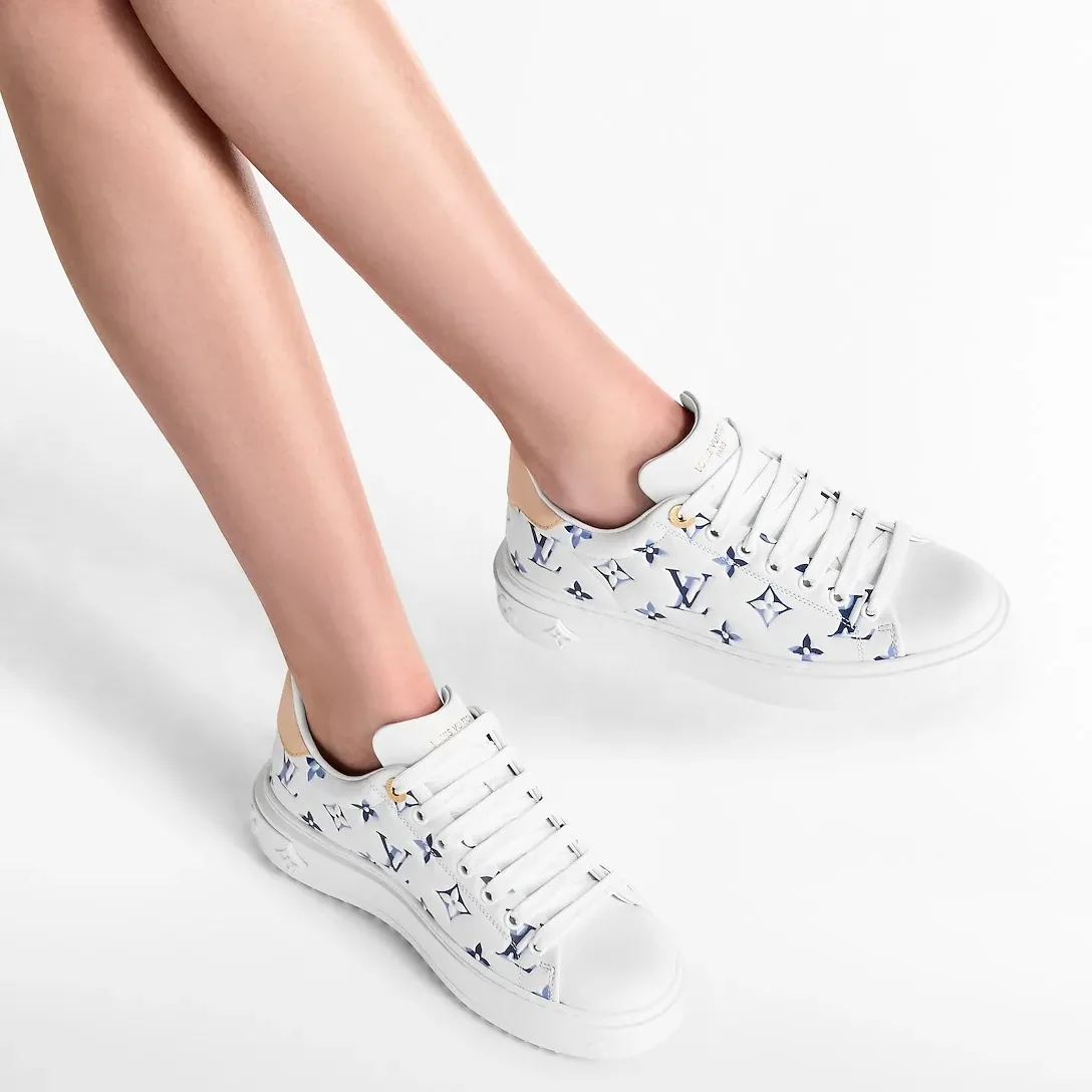 Louis Vuitton Time Out Sneaker Blue 1AHOOF Louis Vuitton Time Out Sneaker Blue 1AHOOF