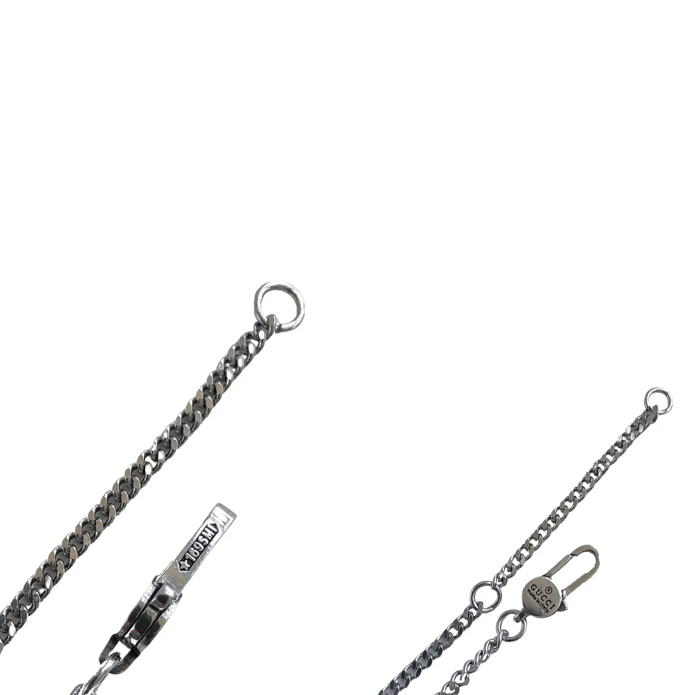 Gucci Hollow Waist Necklace Silver