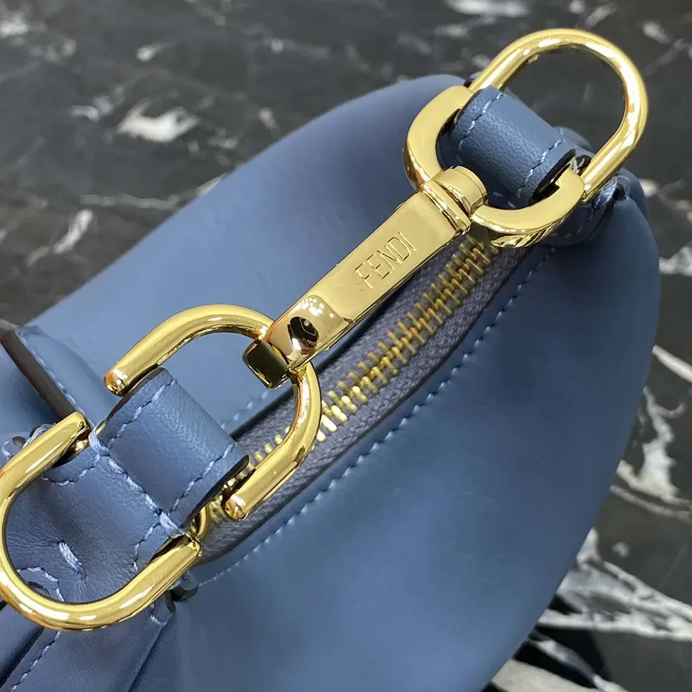 Fendi Fendigraphy Mini Blue Leather Mini for Women in bag