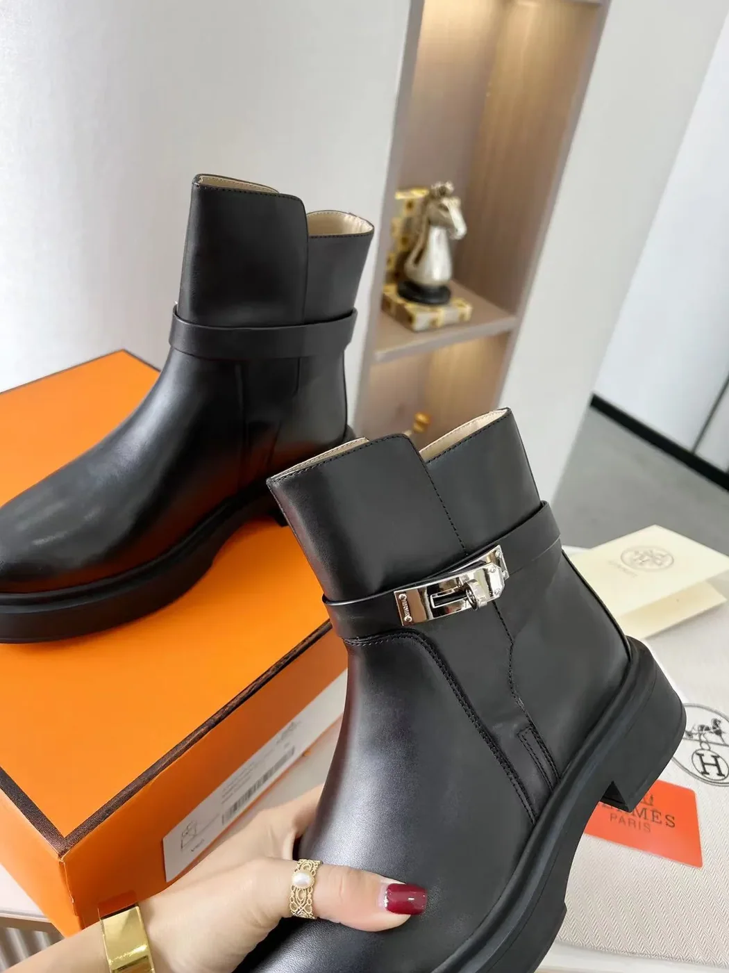 Hermes Veo Ankle Boots Black , Shoes Hermes Veo Ankle Boots Black , Shoes