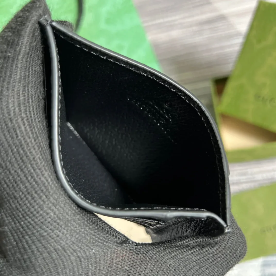 GG Marmont Card Case Black / GG Marmont Card Case Black /