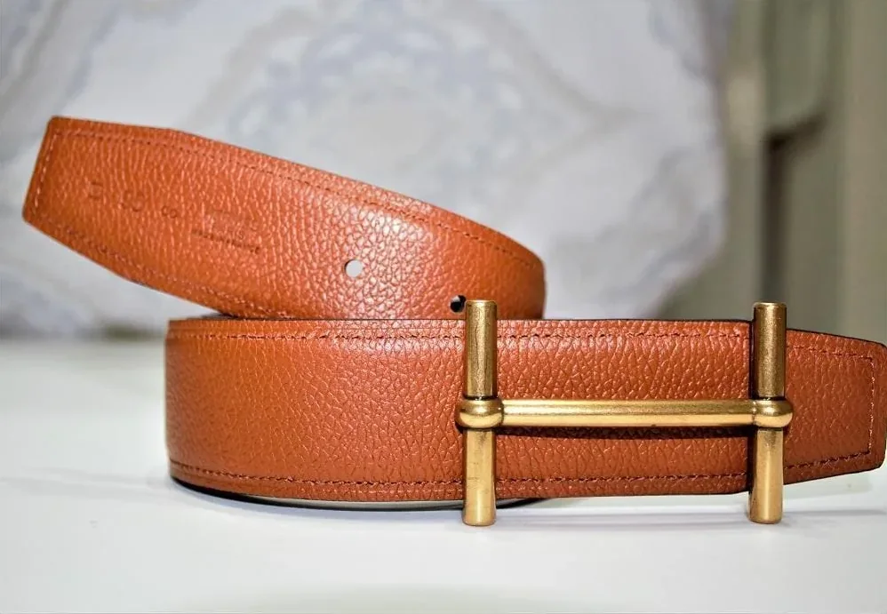 New Reversible Buckle Belt Brown&Black