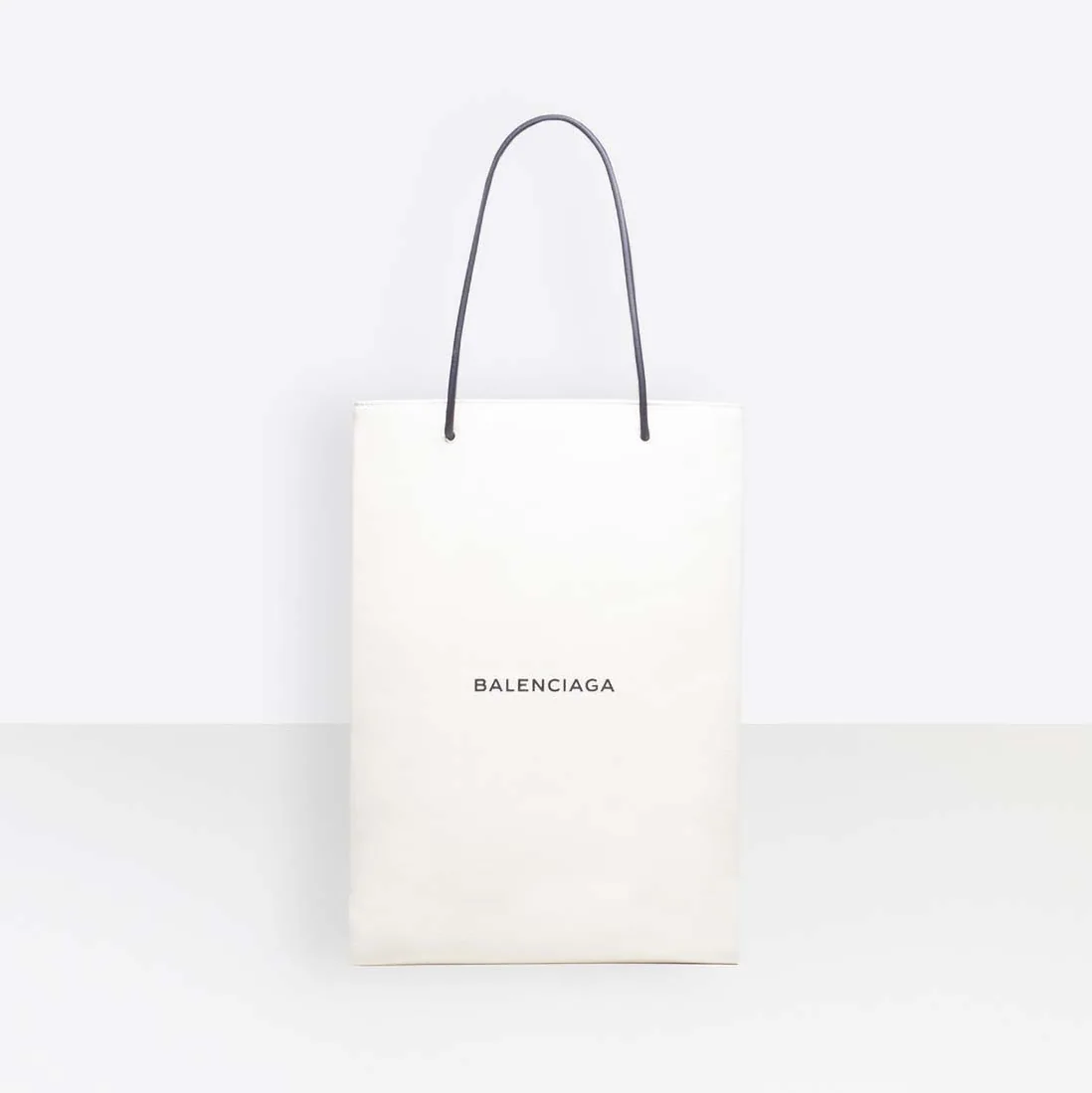 Balenciaga North-South Calfskin Shopping Bag M for Women in White Balenciaga North-South Calfskin Shopping Bag M for Women in White