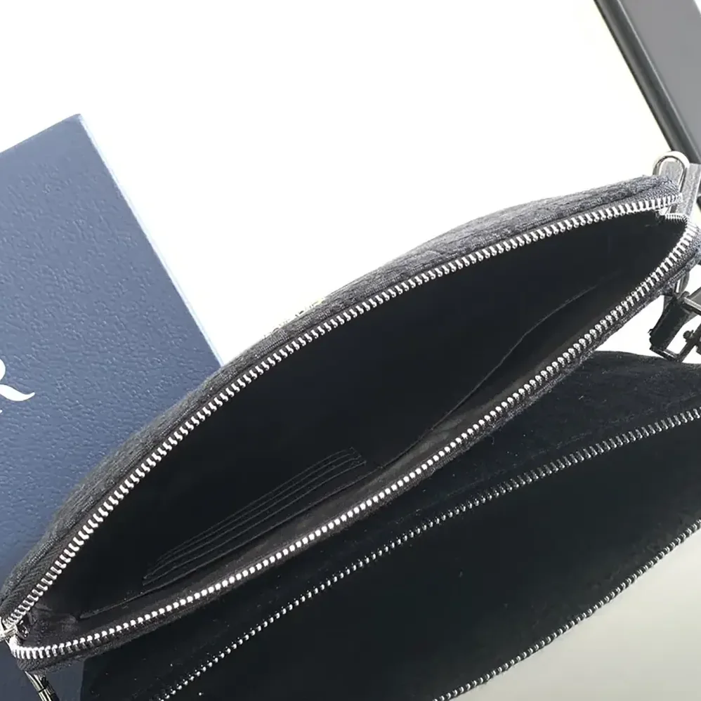 Dior Pouch Black Dior Oblique Jacquard for Men Dior Pouch Black Dior Oblique Jacquard for Men