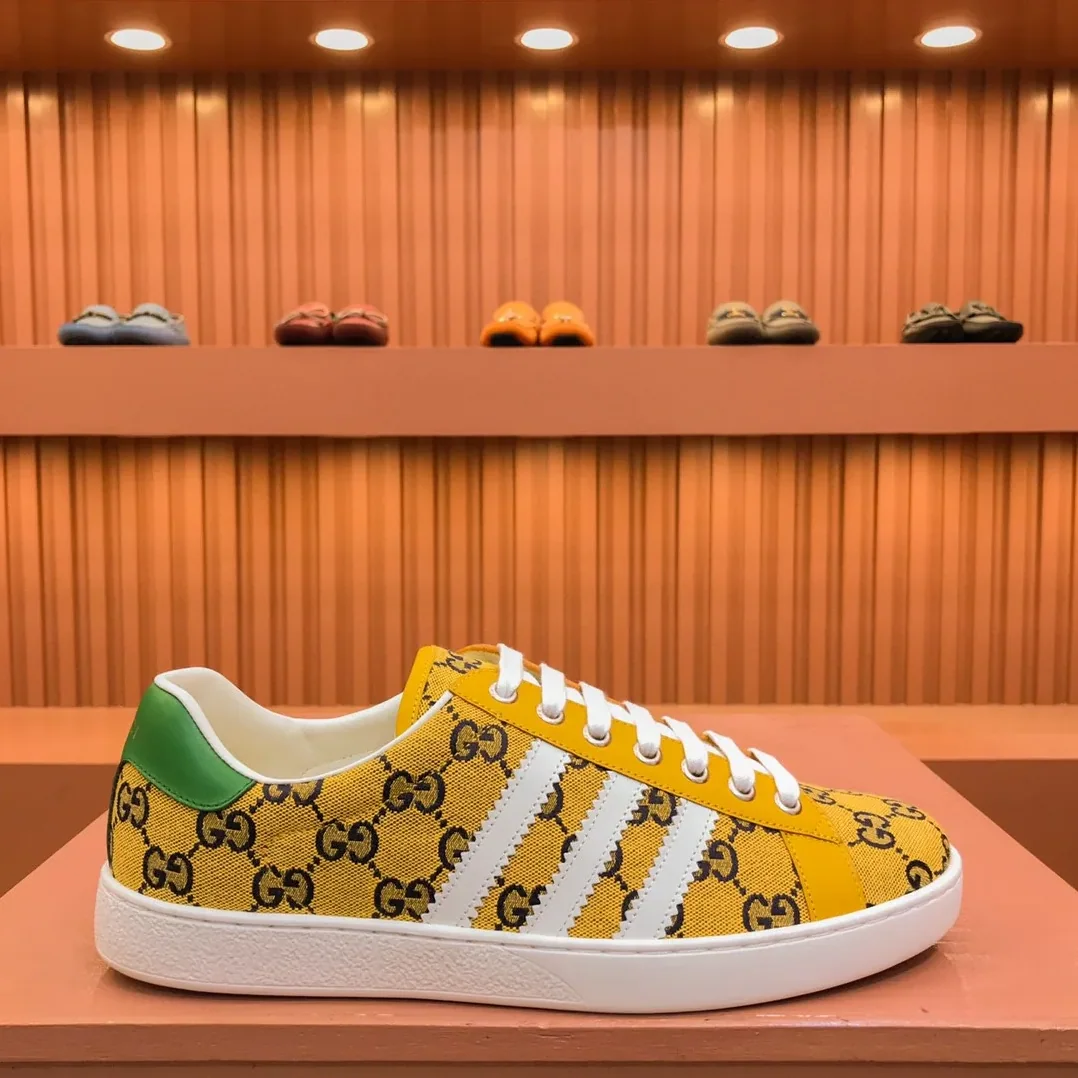 Gucci x Adidas With GG Sneakers Yellow for Men