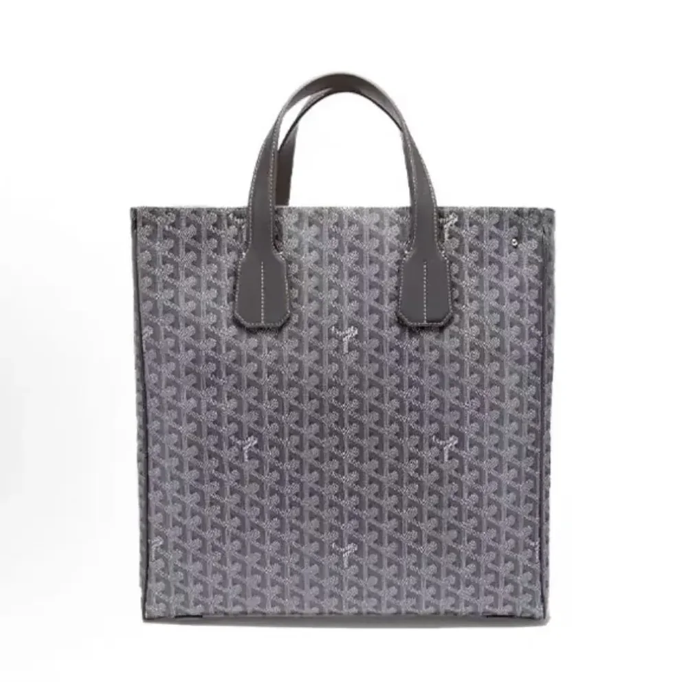 Goyard Voltaire Tote Bag in Goyardine Canvas & Chevroches Calfskin for Unisex in Gray
