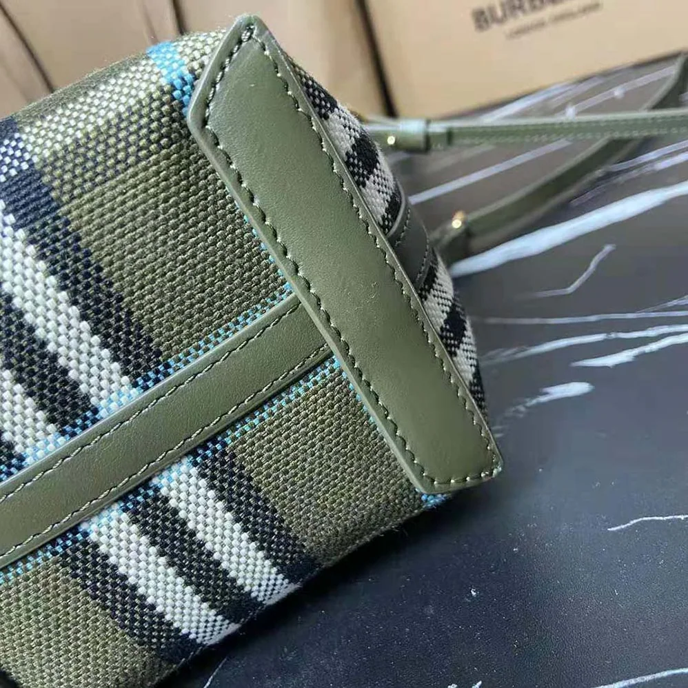 Burberry Mini London Tote Bag for Women in Blue Burberry Mini London Tote Bag for Women in Blue