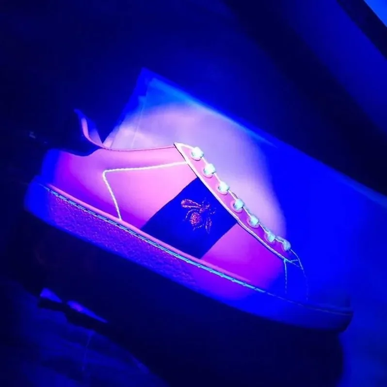 Gucci Ace Sneakers Calfskin Leather Spring/Summer 2020 Collection, White Gucci Ace Sneakers Calfskin Leather Spring/Summer 2020 Collection, White