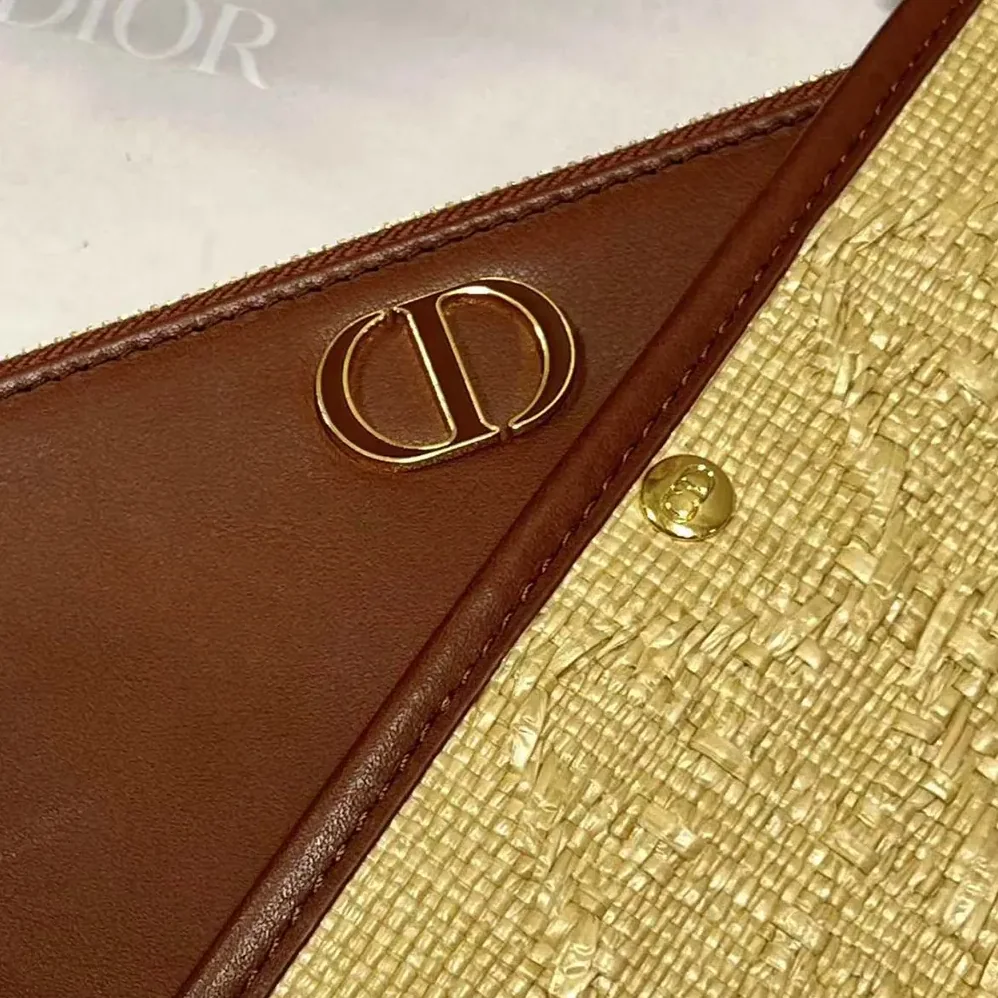 Dior CD 30 Montaigne Hobo Avenue Mini Bag Natural Cannage Raffia for Women Dior CD 30 Montaigne Hobo Avenue Mini Bag Natural Cannage Raffia for Women