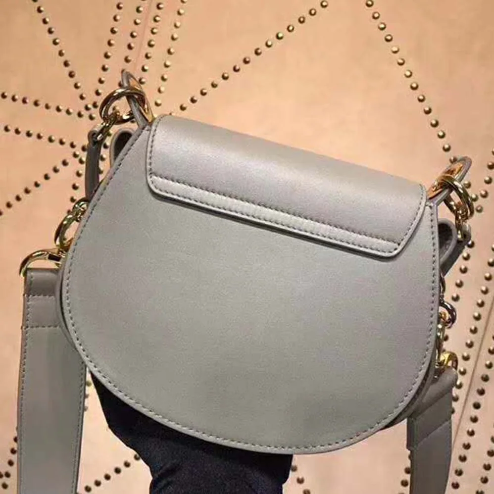 Chloe Small Tess Bag in Shiny & Suede Calfskin for Women in Brown Chloe Small Tess Bag in Shiny & Suede Calfskin for Women in Brown
