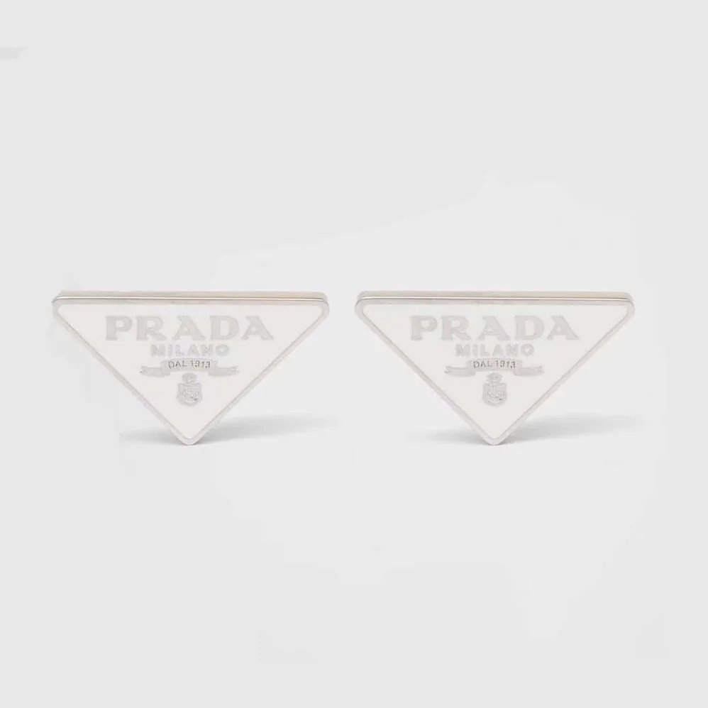 Prada Symbole Earrings in 925 Sterling Silver for Women