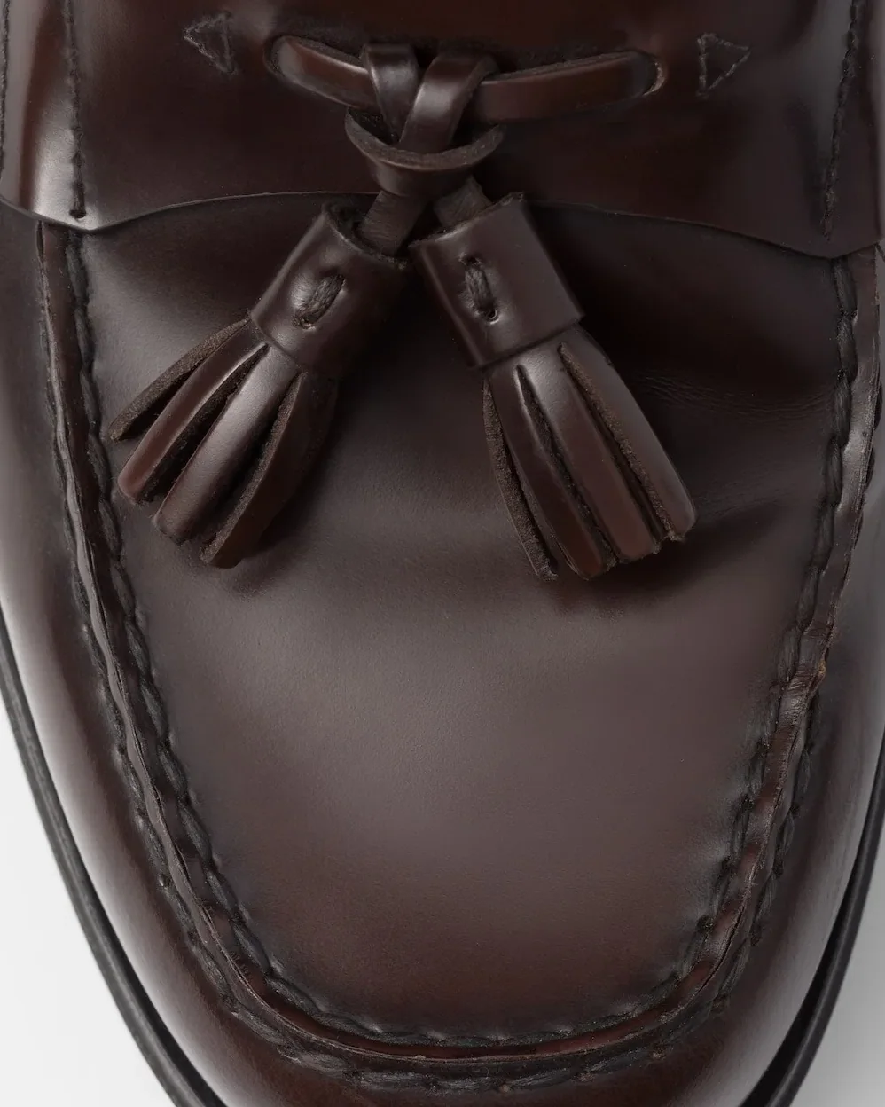 Prada Brushed Leather Loafers Sienna 2DB214_055_F0038_F_C000 Prada Brushed Leather Loafers Sienna 2DB214_055_F0038_F_C000