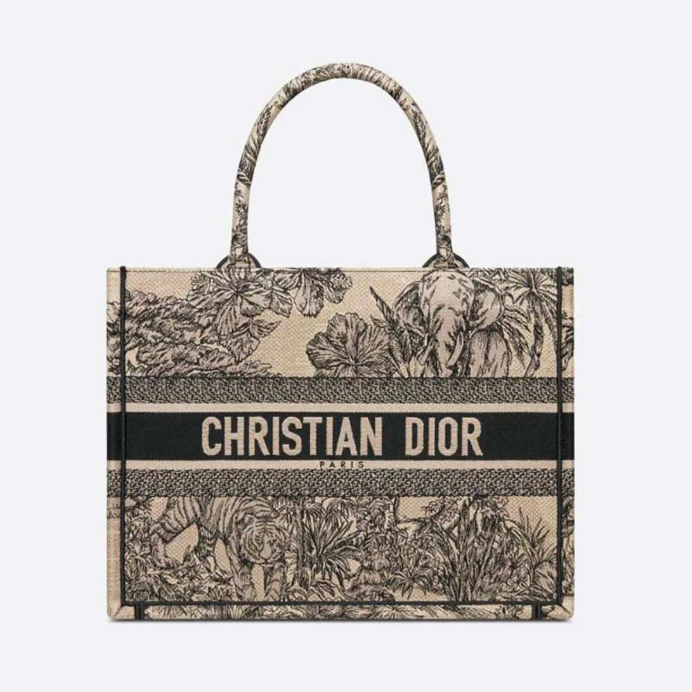 Dior Medium Dior Book Tote Beige Multicolor Toile de Jouy Voyage Embroidery for Women Dior Medium Dior Book Tote Beige Multicolor Toile de Jouy Voyage Embroidery for Women
