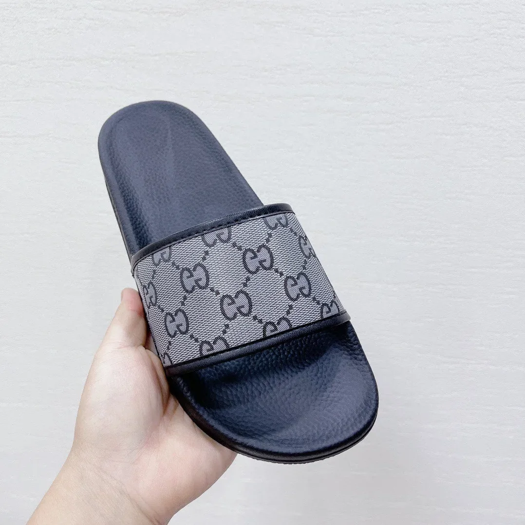 Gucci GG Slide Sandal Black And Gray for Women Gucci GG Slide Sandal Black And Gray for Women