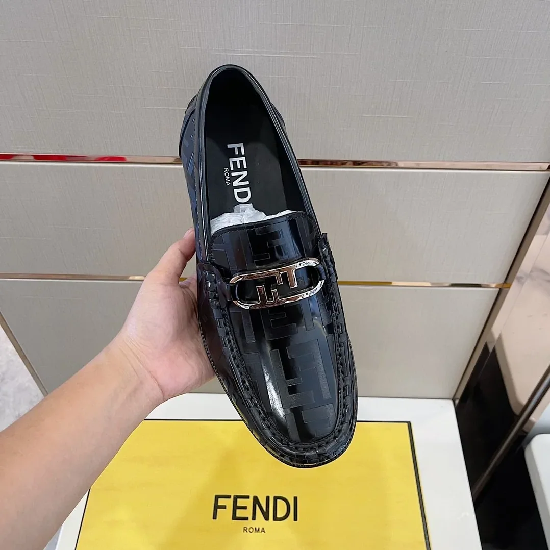 Fendi Domino Black Loafers Fendi Domino Black Loafers