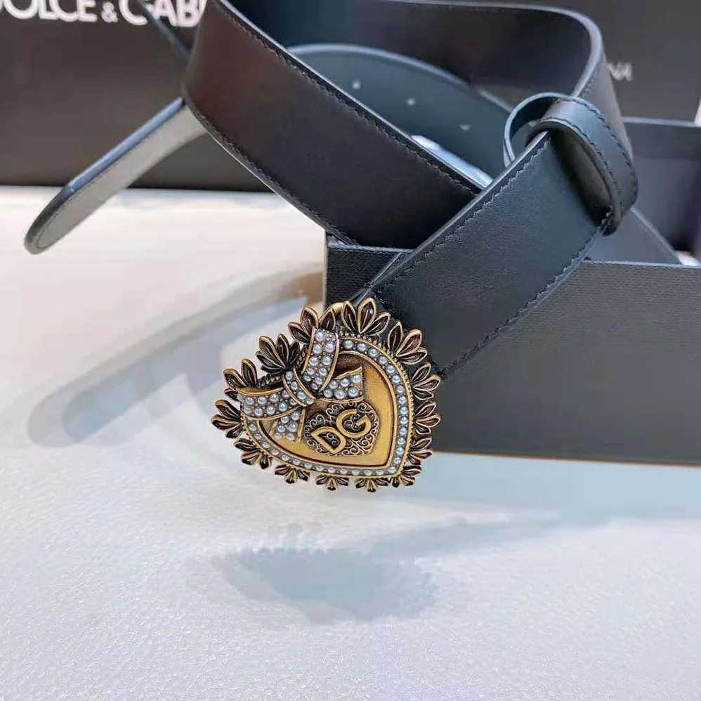 Dolce Gabbana D&G Devotion Belt in Lux Leather for Women