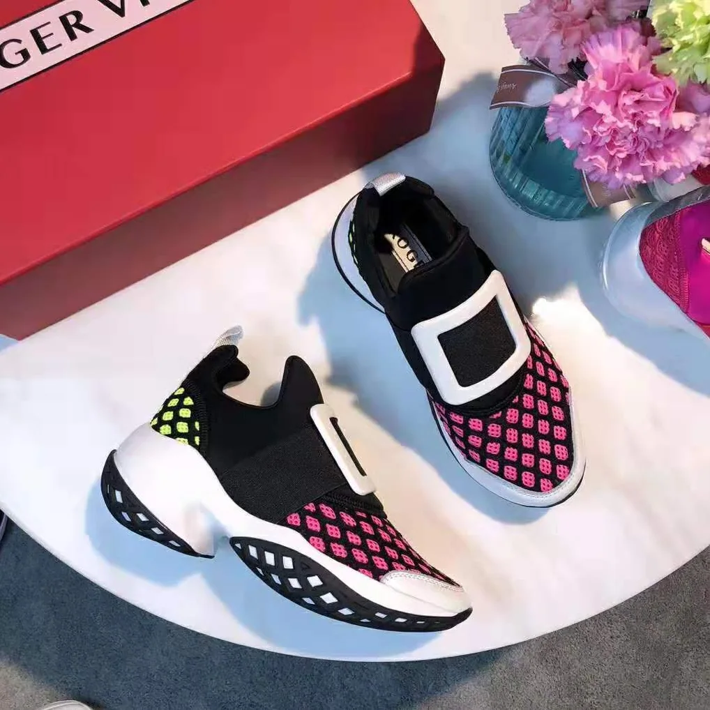 Roger Vivier Viv' Run Sneakers for Women in Pink