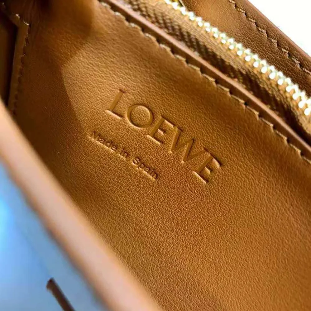 Loewe Mini Barcelona Soft Bag in Soft Grained Calfskin for Women in White Loewe Mini Barcelona Soft Bag in Soft Grained Calfskin for Women in White