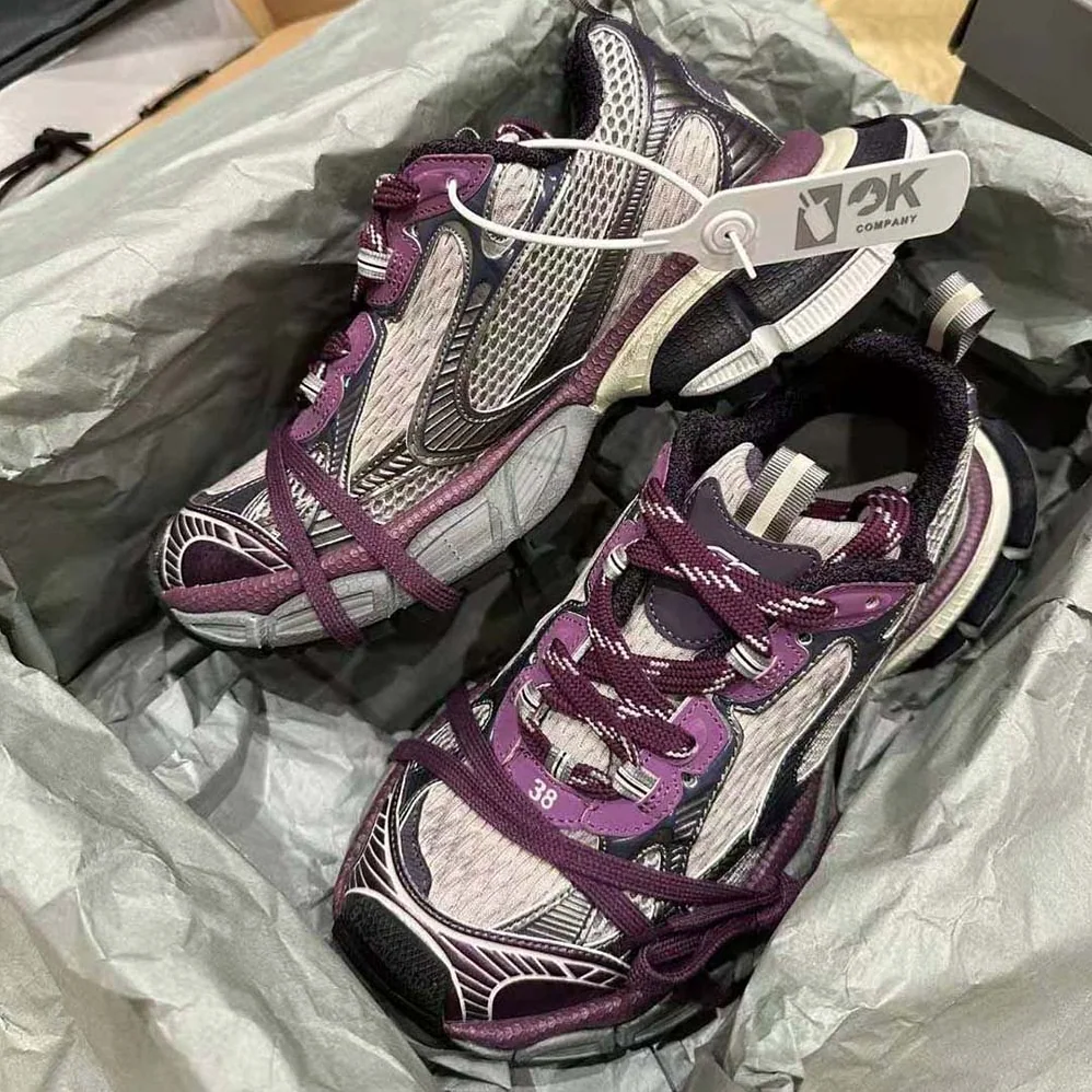 Balenciaga 3XL Sneaker in Purple and Grey Mesh and Polyurethane for Women Balenciaga 3XL Sneaker in Purple and Grey Mesh and Polyurethane for Women