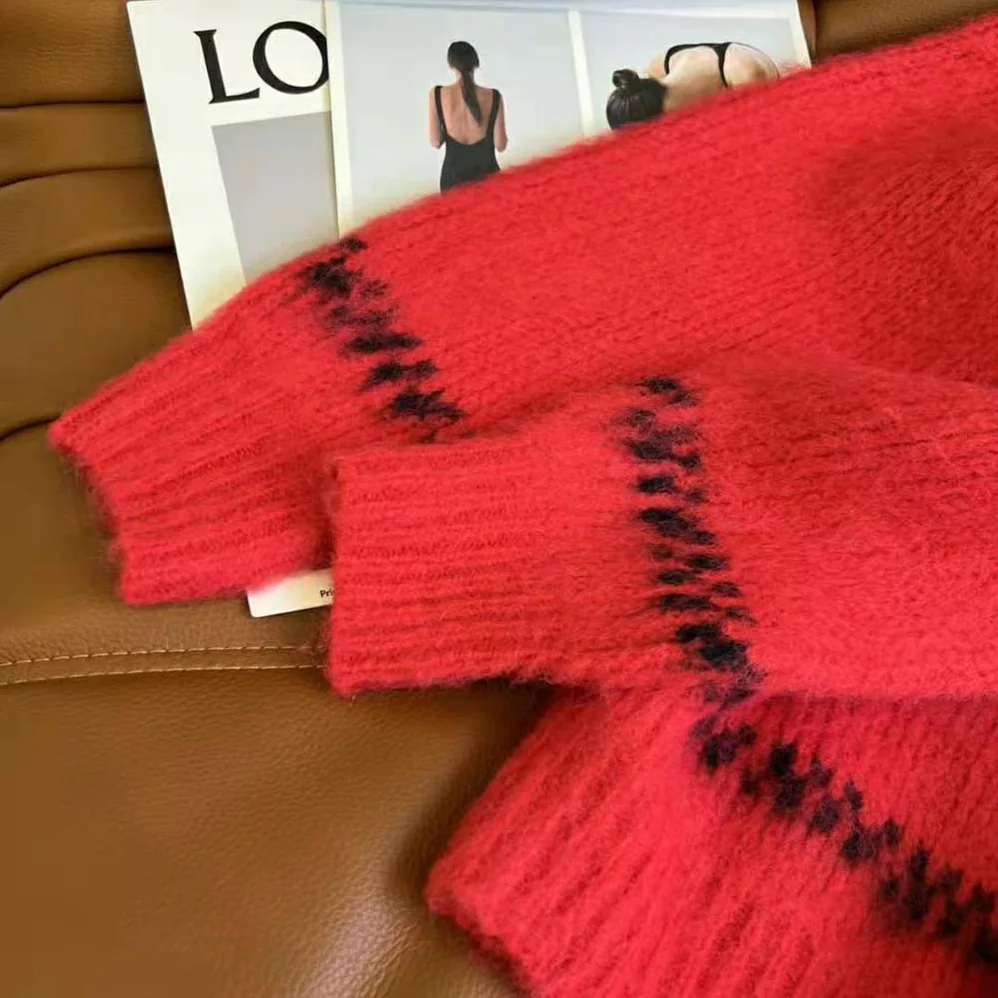Celine Boxy Sweater in Brushed Wool for Women
