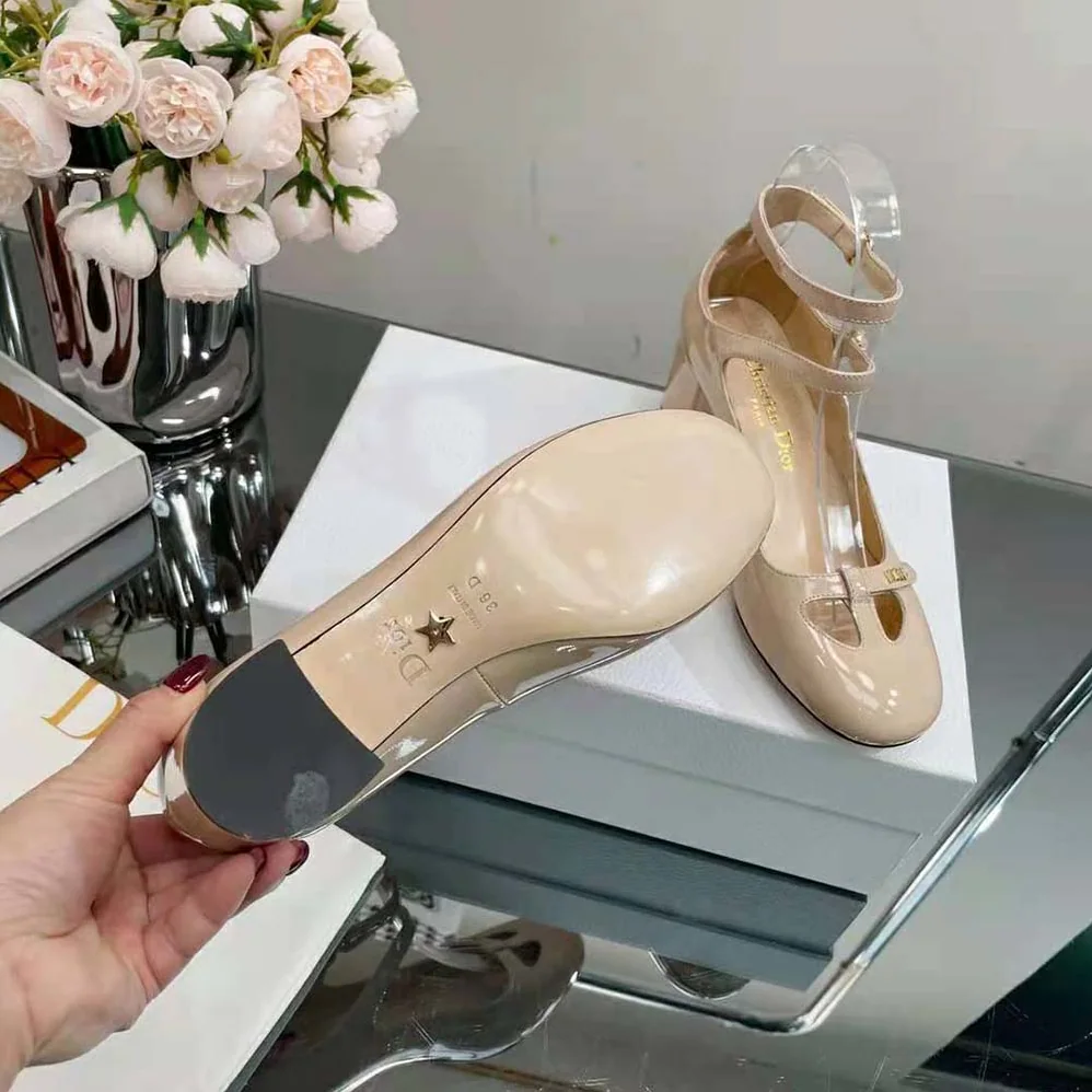 Dior Aime Dior Ballerina Pump Nude Patent Calfskin for Women