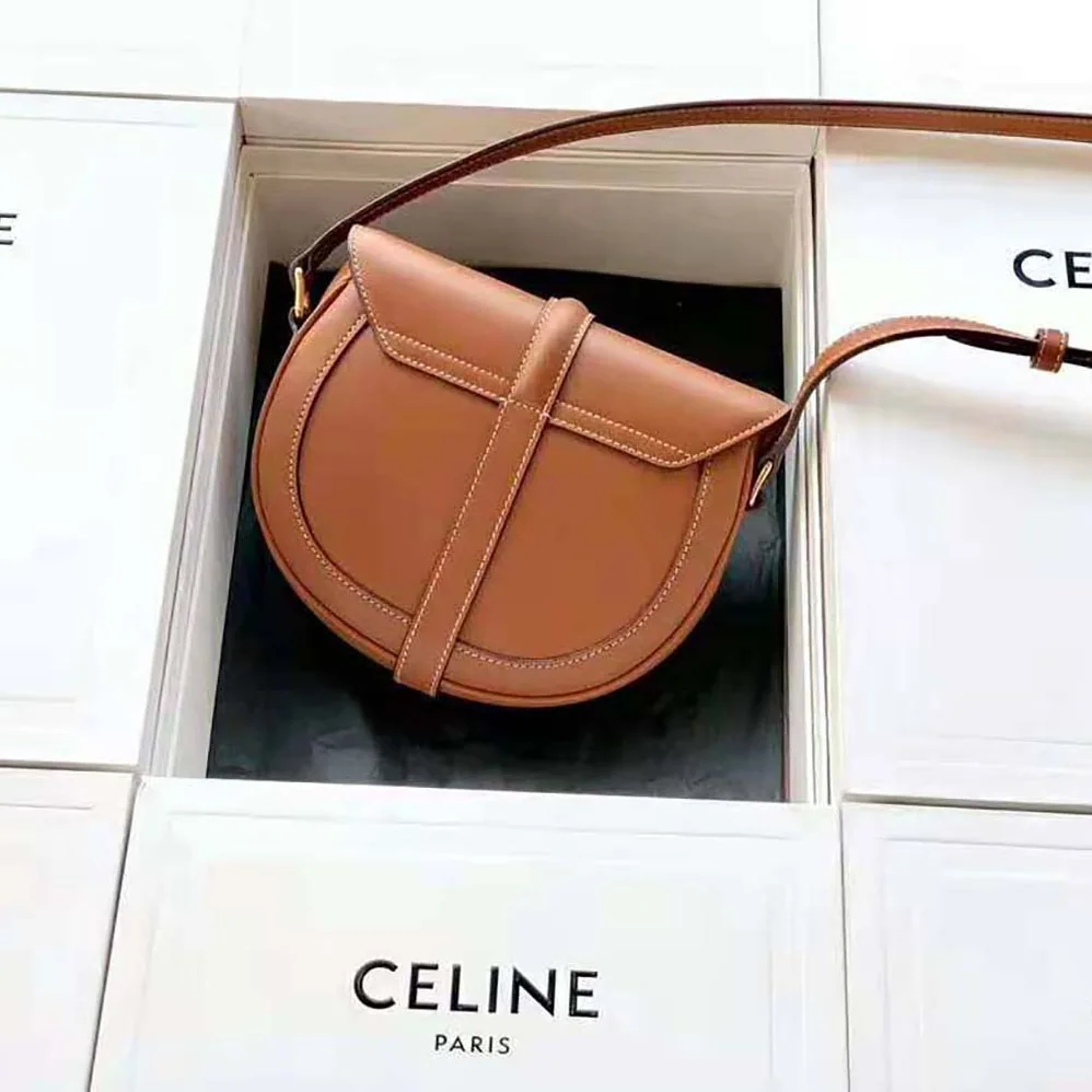 Celine Besace 16 in Textile and Natural Calfskin for Women Celine Besace 16 in Textile and Natural Calfskin for Women