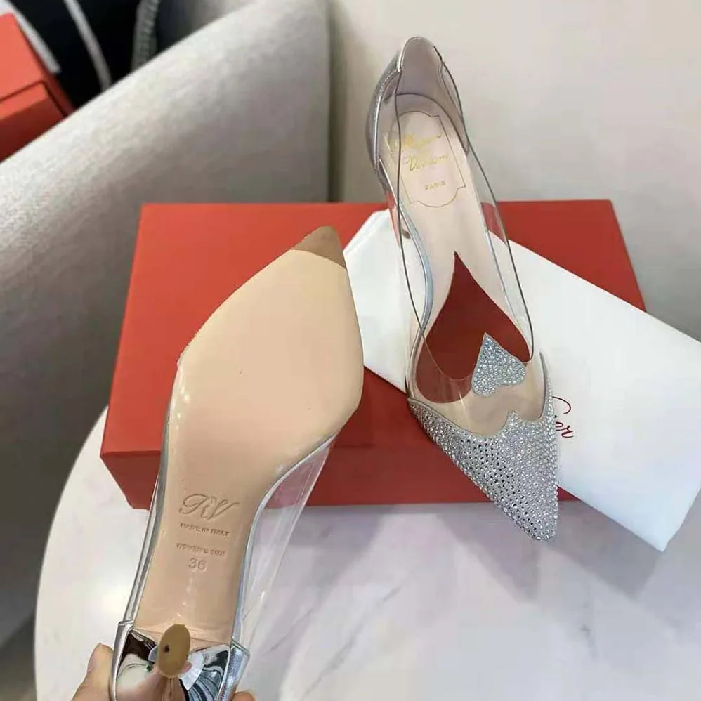 Roger Vivier I Love Vivier Crystal Pumps in PVC for Women Roger Vivier I Love Vivier Crystal Pumps in PVC for Women