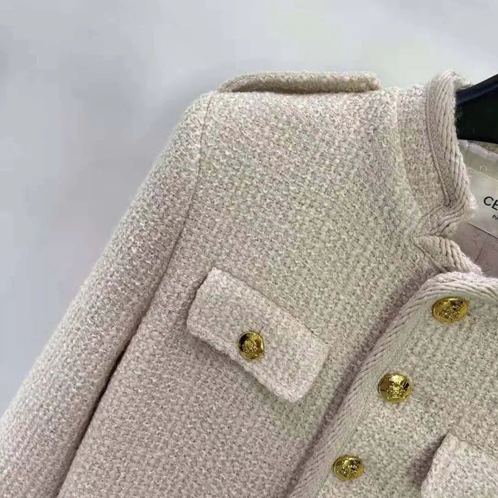 Celine Alluré Jacket in Bouclette Natté for Women Celine Alluré Jacket in Bouclette Natté for Women