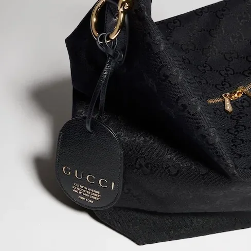 Gucci Brera Medium Crossbody Bag / Grey/ Black Gold Hardware A00B4O AAHHD 1094