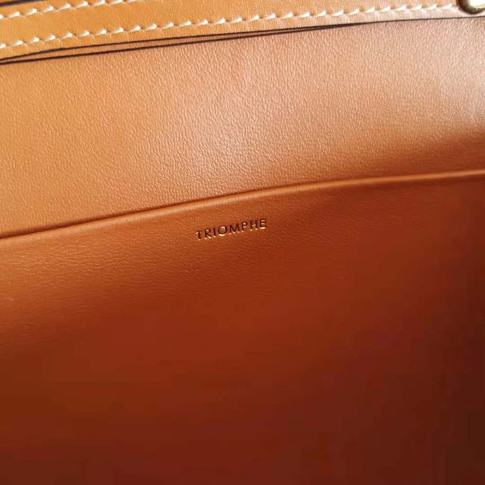Celine Strap Bag Triomphe in Triomphe Canvas and Calfskin for Women