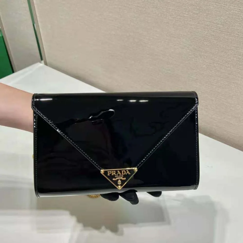 Prada Patent Leather Mini-bag for Women in Black