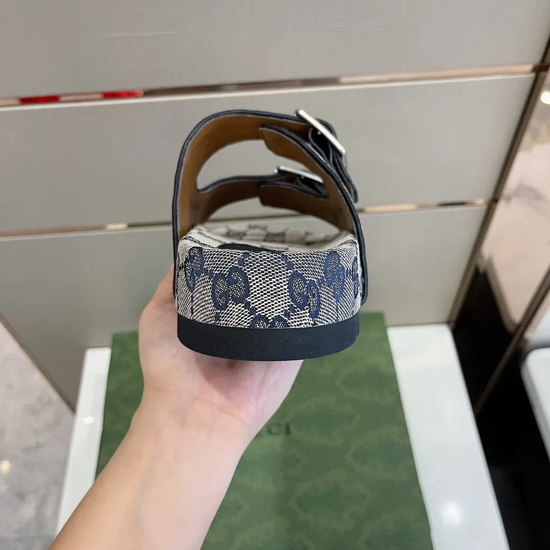 Gucci Slide Sandal With Straps Grey for Women