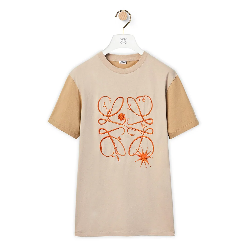 Loewe Boyfriend Anagram T-shirt in Cotton for Women in Brown