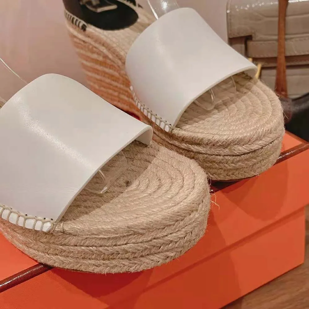 Hermes Tipoli Espadrille in Calfskin with Wrap-Around Ankle Strap for Women in Brown