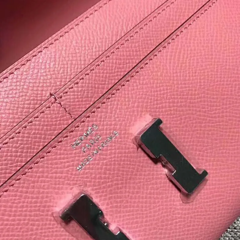 Hermes Constance Long Wallet in Calfskin Leather for Women in Pink Hermes Constance Long Wallet in Calfskin Leather for Women in Pink