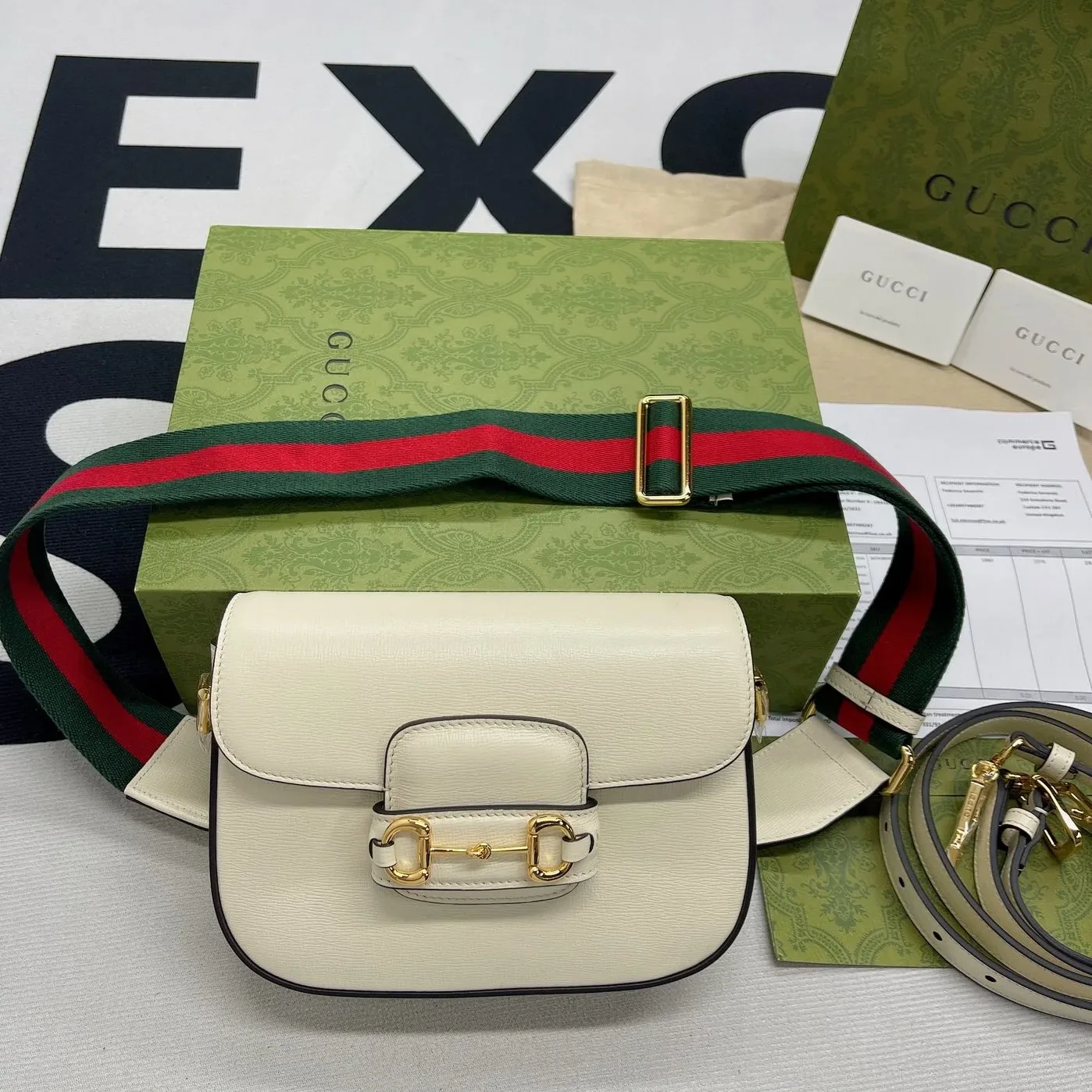 Gucci Horsebit 1955 Mini Bag White Gucci Horsebit 1955 Mini Bag White