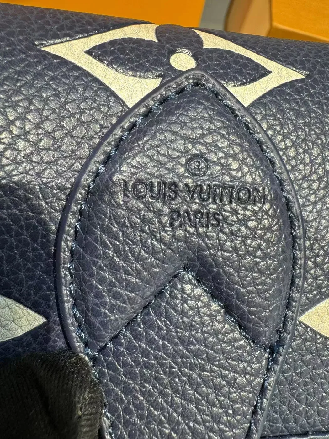 Louis Vuitton Diane Navy Blue 9.4 Inches/