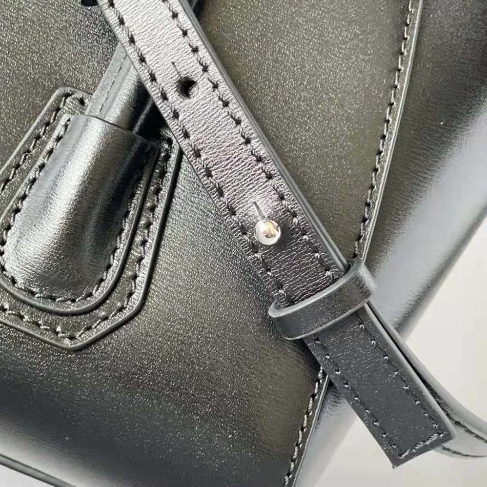 Givenchy Mini Antigona Lock Bag in Box Leather for Women in Black