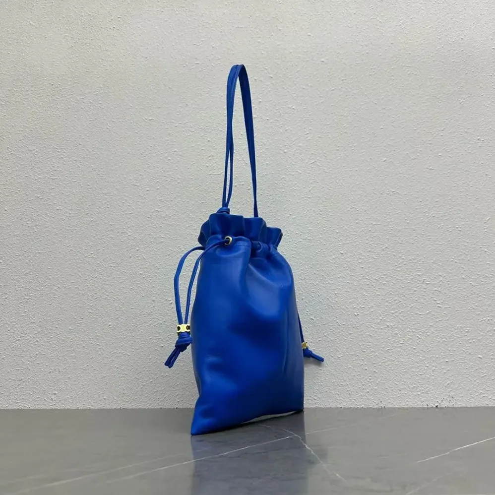 Celine Small Crystal Pouch in Lambskin for Women in Blue