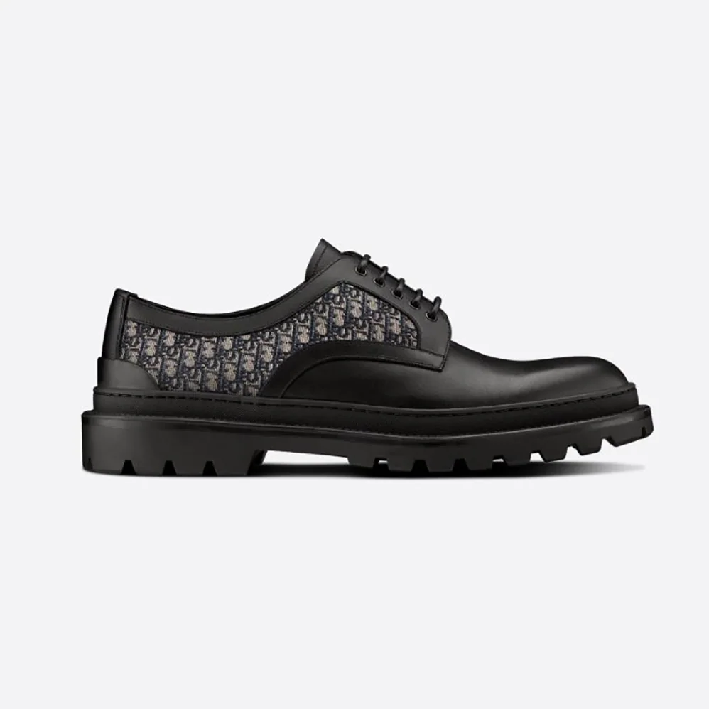 Dior Explorer Derby Shoe Black Smooth Calfskin for Men