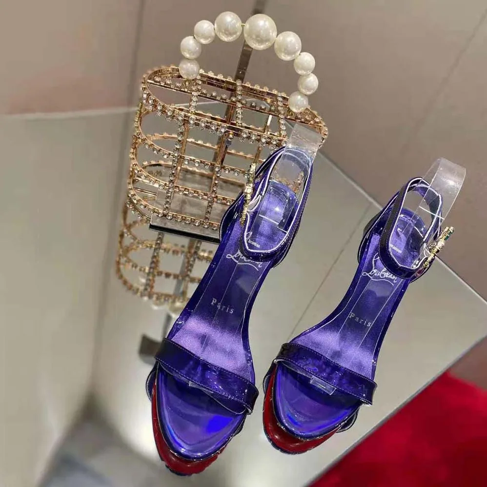 Christian Louboutin Goldie Joli 100 mm Heel Height for Women in Purple Christian Louboutin Goldie Joli 100 mm Heel Height for Women in Purple