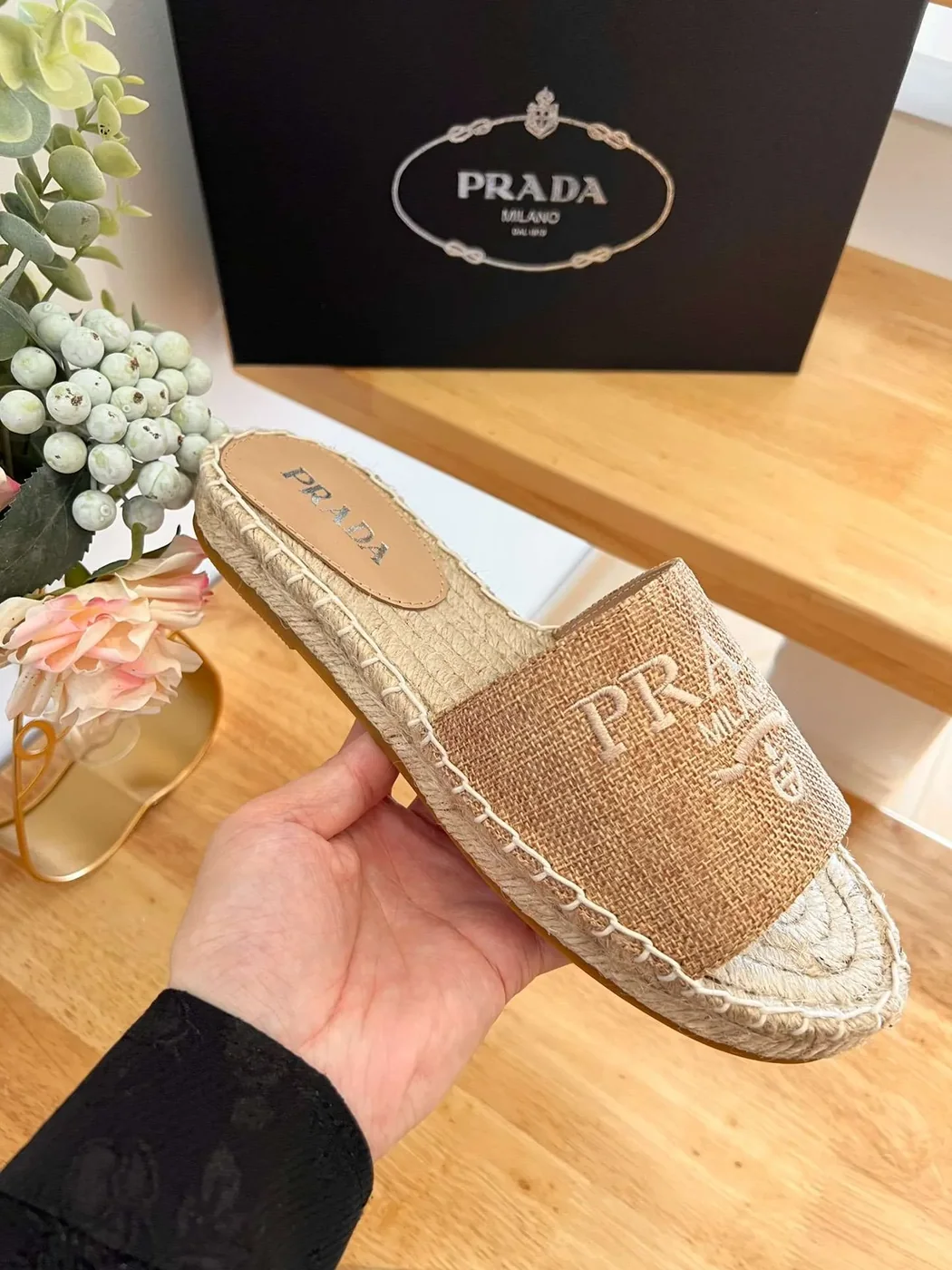 Prada Fabric Espadrilles Brown Prada Fabric Espadrilles Brown