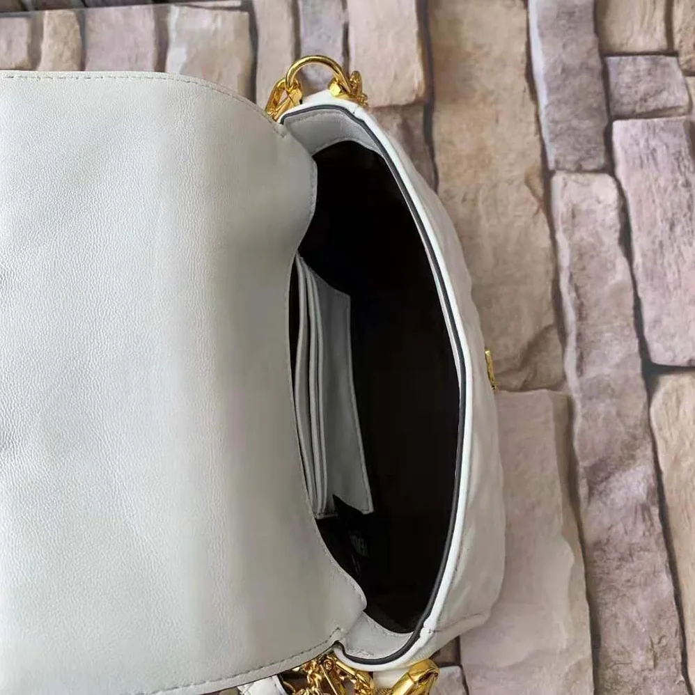 Fendi Baguette Soft Nappa Leather Bag for Women in White Fendi Baguette Soft Nappa Leather Bag for Women in White
