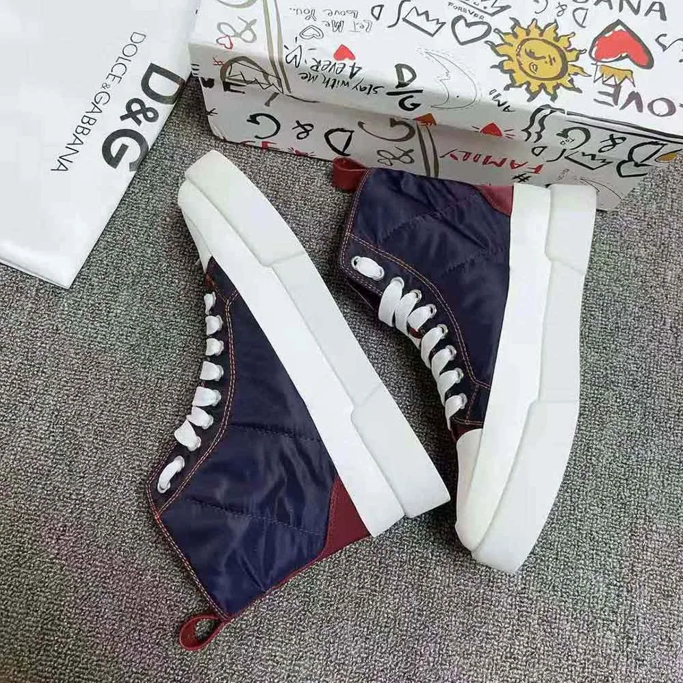 Dolce Gabbana D&G Quilted Two-Tone Nylon Portofino Light Mid for Unisex in Top Sneakers Dolce Gabbana D&G Quilted Two-Tone Nylon Portofino Light Mid for Unisex in Top Sneakers