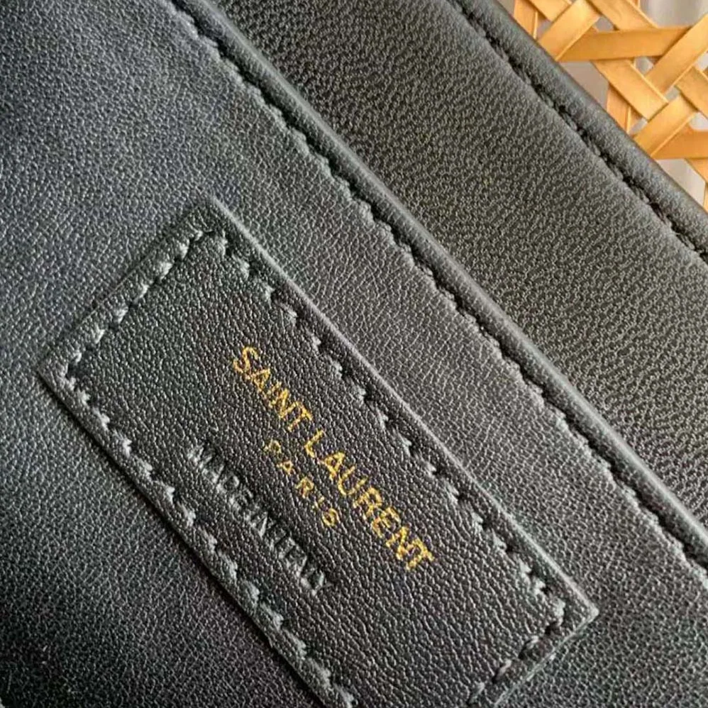 Saint Laurent YSL Solferino Medium in Canework Vegetable for Women in Tanned Leather Saint Laurent YSL Solferino Medium in Canework Vegetable for Women in Tanned Leather
