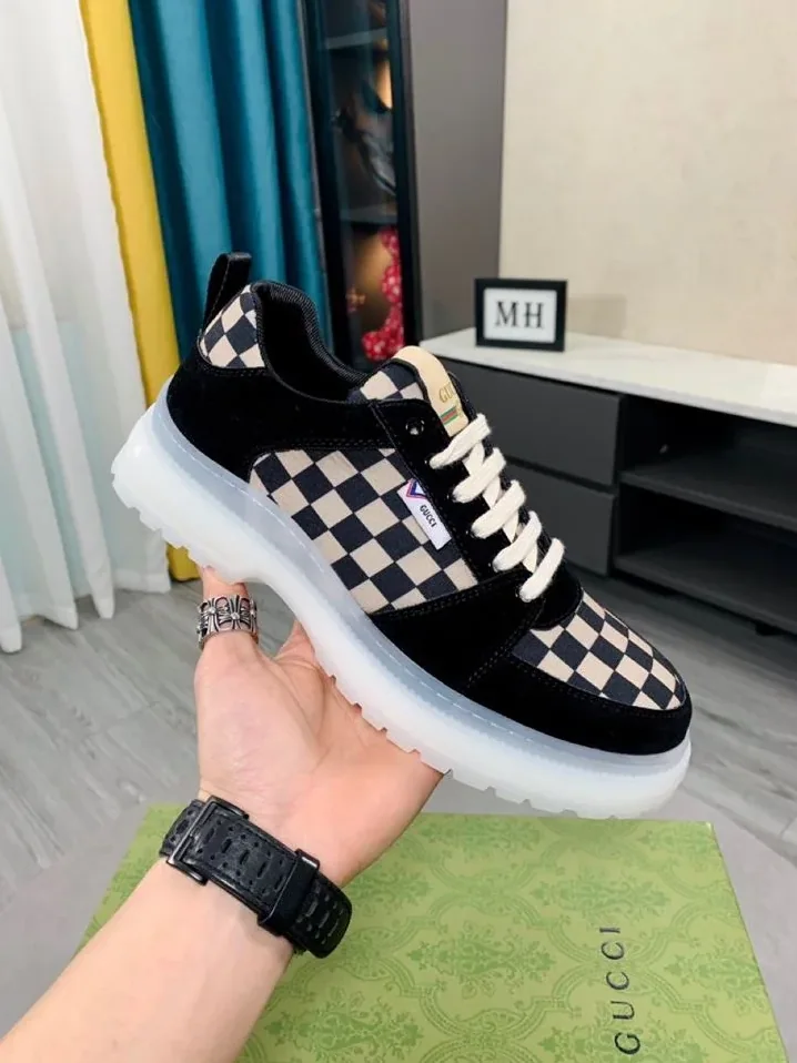 Gucci Sneaker Caro Black And Beige for Men