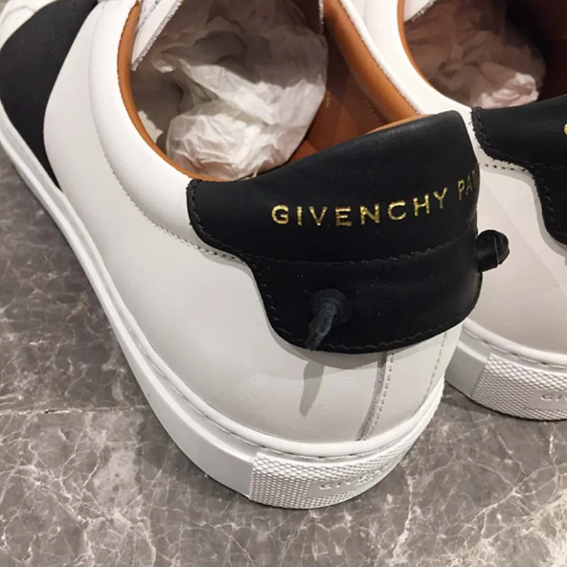 Givenchy Elastic Strap Sneakers in Leather Shoes White for Unisex Givenchy Elastic Strap Sneakers in Leather Shoes White for Unisex