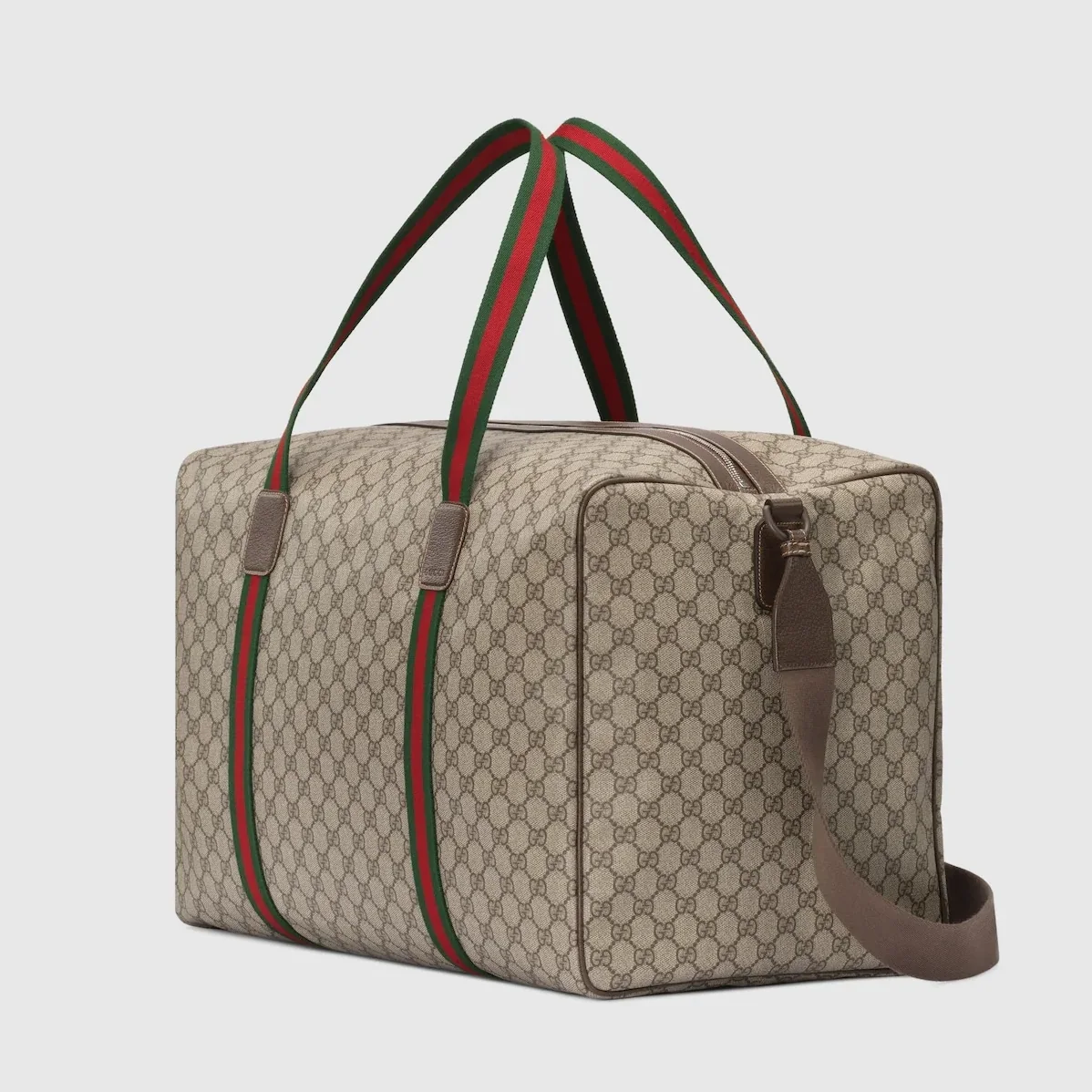 Gucci Large Duffle Bag With Web Beige / Gucci Large Duffle Bag With Web Beige /