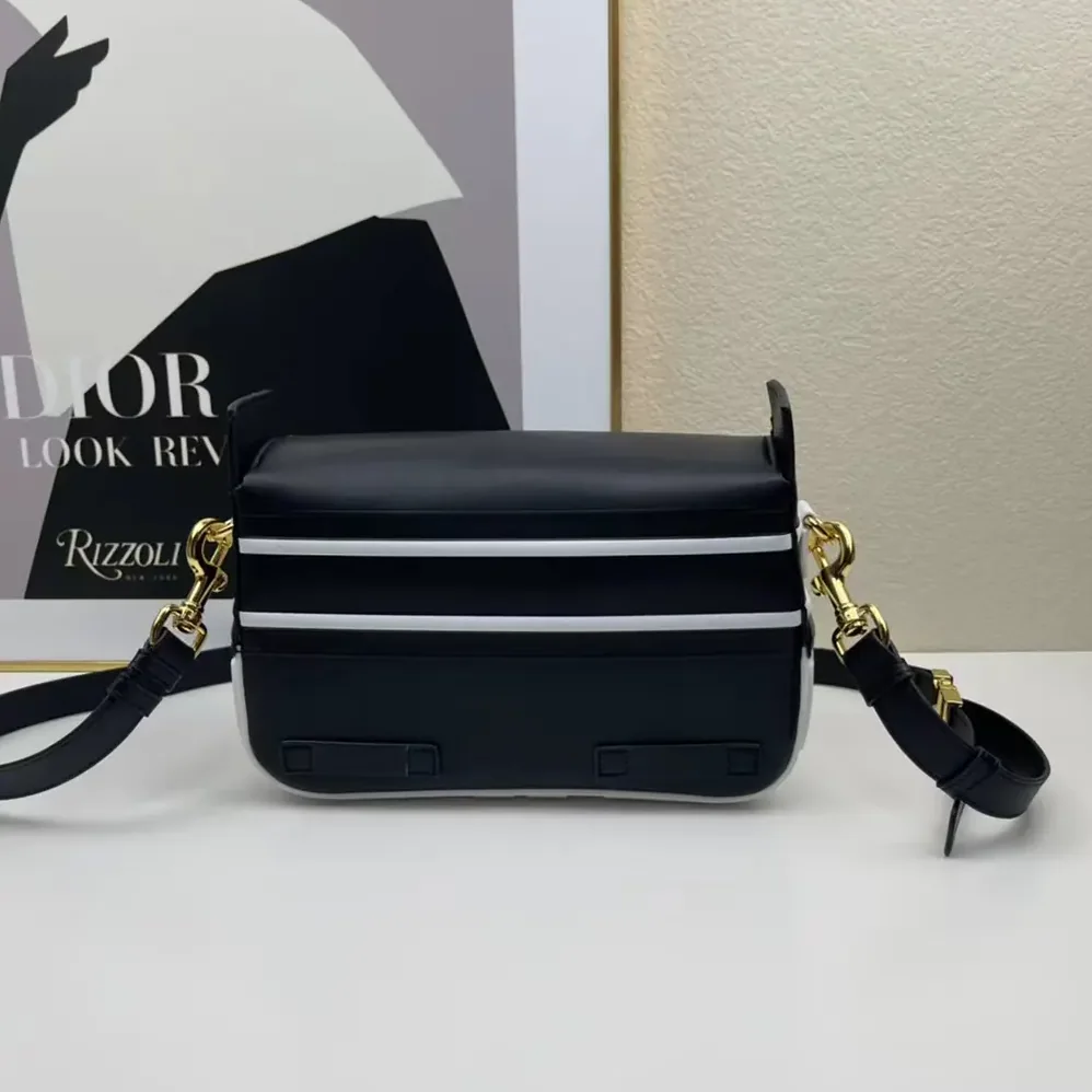 Dior Small Diorcamp Bag Black and White Smooth Calfskin for Women Dior Small Diorcamp Bag Black and White Smooth Calfskin for Women